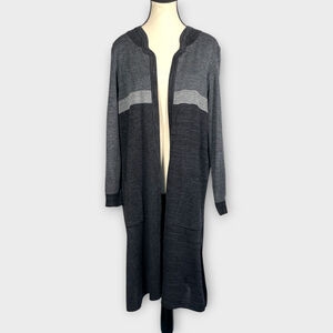 EXCLUSIVELY MISOOK Long Open Cardigan Duster XL Minimalist Normcore